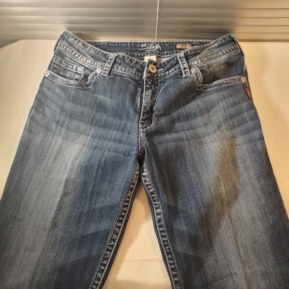 Silver Suki Jeans Bootcut Mid Rise Curve Womens - Picture 10 of 13